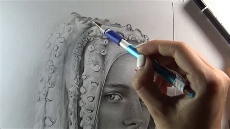 Slow motion video Drawing art pencils Рисунок простыми карандашами