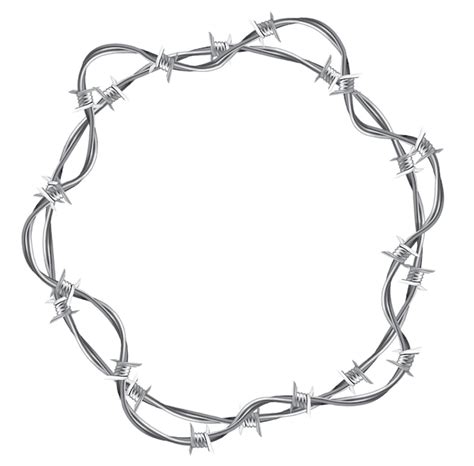 Premium Vector | Barbed wire circle