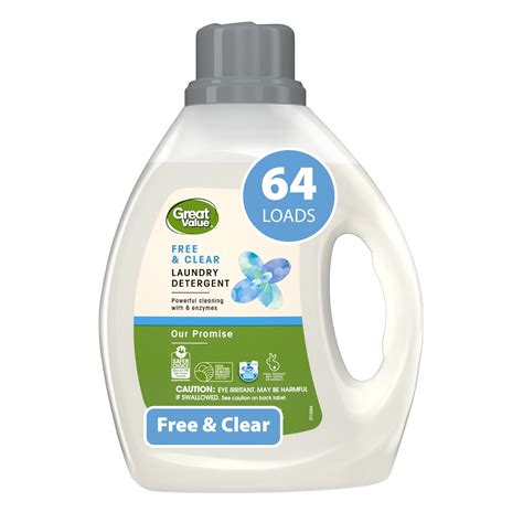 Great Value Our Promise Free And Clear 64 Loads He Liquid Laundry