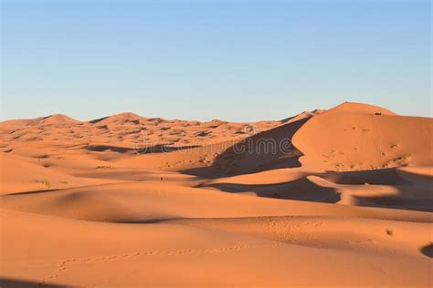 Sahara Desert Trip Orange Sand Stock Image Image Of Loneliness Arab