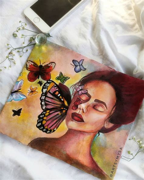 Metamorphosis Painting Girl With A Butterfly Pin It And Try It