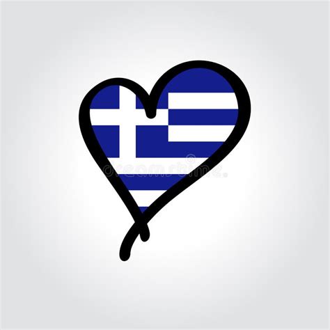 Logo Greek Flag Heart Stock Illustrations 53 Logo Greek Flag Heart