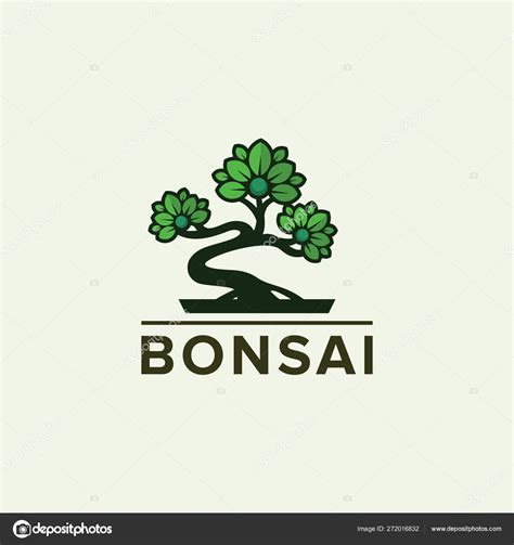 Bonsai Logo Template Tree Icon Design Vector Stock Vector By Mouze Art