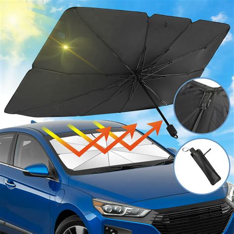 Tsv Car Windshield Sunshade Umbrella Auto Front Window Protector Sun Shade Car Parasol Visor