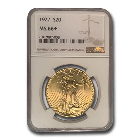 Buy 1927 20 Saint Gaudens Gold Double Eagle Ms 66 Ngc Apmex