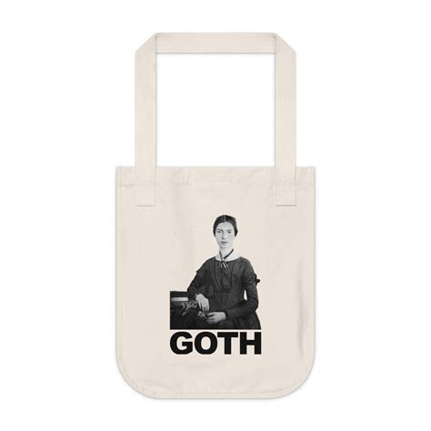 Emily Dickinson Goth Organic Canvas Tote Bag Etsy