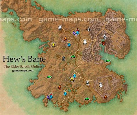 Hew S Bane Zone Map Added With The Thieves Guild DLC Elder Scrolls Online Elder Scrolls