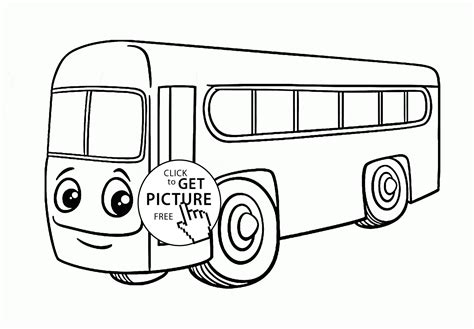 Bus Coloring Pages To Print Kidsworksheetfun