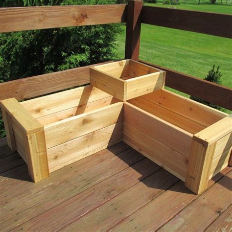 50 Diy Corner Wood Planter Raised Garden Bed Planter Boxes Cedar