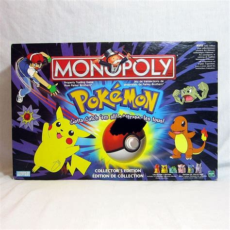 Pokemon Monopoly Collectors Edition Board Game 1998 Hasbro Parker Bros