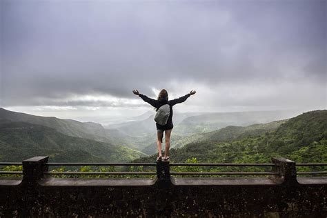 Hd Wallpaper Man Spreading His Arm Wide While Standing On Top Of Hill Human Wallpaper Flare