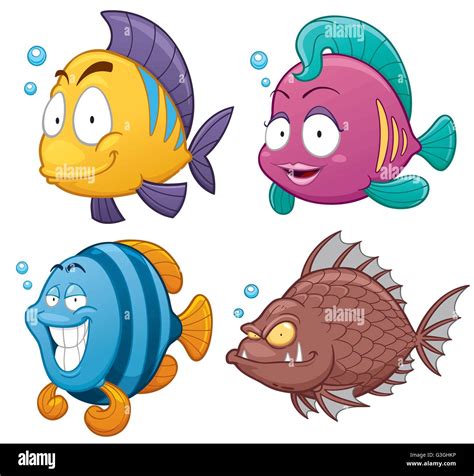 Cartoon Fish Hi Res Stock Photography And Images Alamy