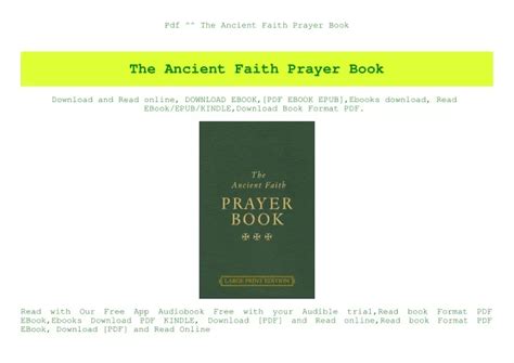 Ppt Pdf The Ancient Faith Prayer Book Download Ebook