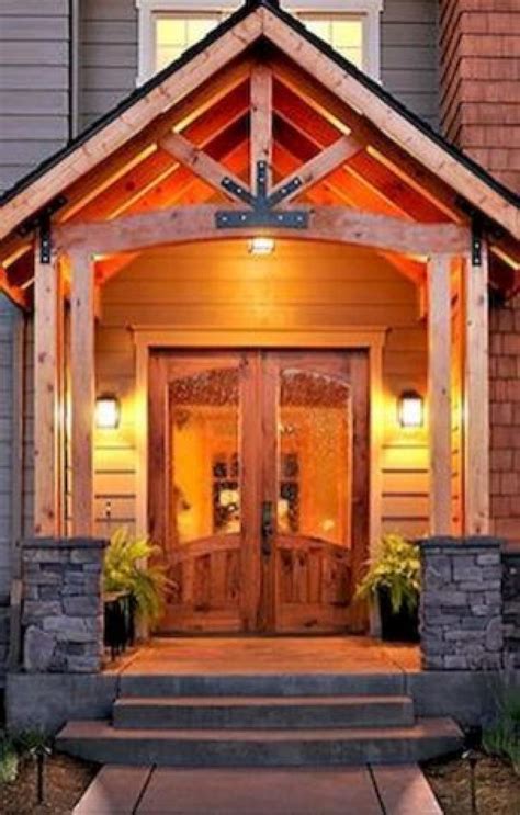 50 Adorable Exterior House Porch Ideas Using Stone