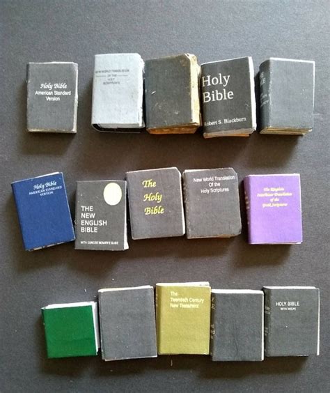 Pdf File Miniature Bibles 112 Scale Book Printable Diy Covers Etsy
