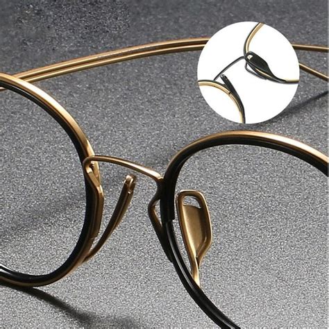 muzz men s full rim oval round brushed titanium frame eyeglasses dlx22 in 2022 fashion frames