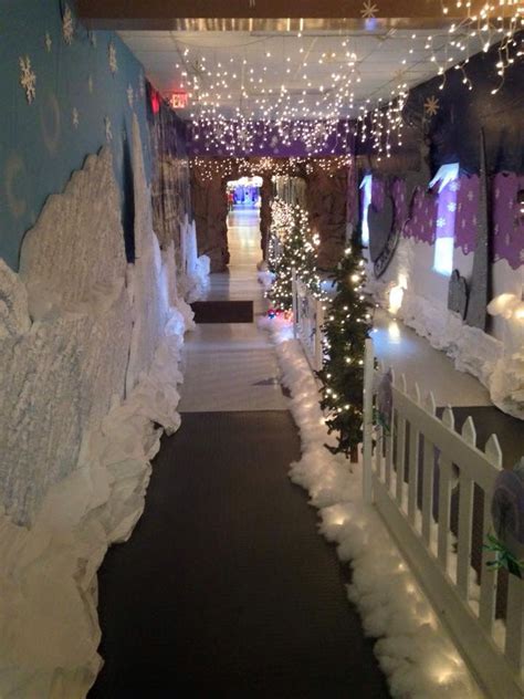 Hallway Going To The Book Fair And Santa Pictures Christmas Hallway