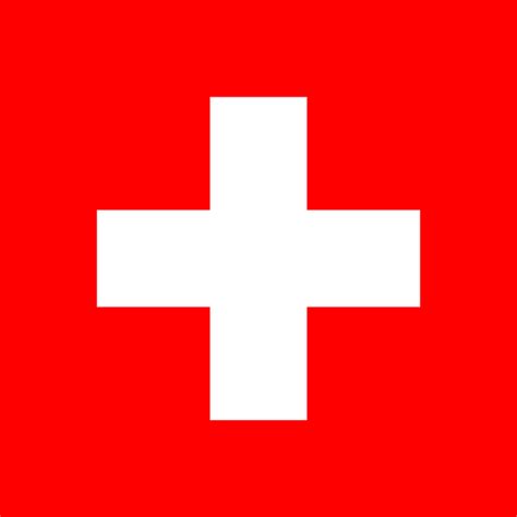 Es una de las dos únicas banderas cuadradas de estados soberanos, la otra es la bandera de la ciudad del vaticano. Suiza | Banderas de países
