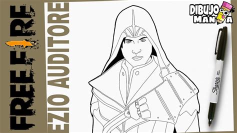 How To Draw Ezio Auditore From Free Fire Easy Step By Step How To