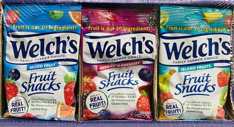 Welchs Fruit Snacks Bulk Variety Pack With Mixed Fruit Superfruit