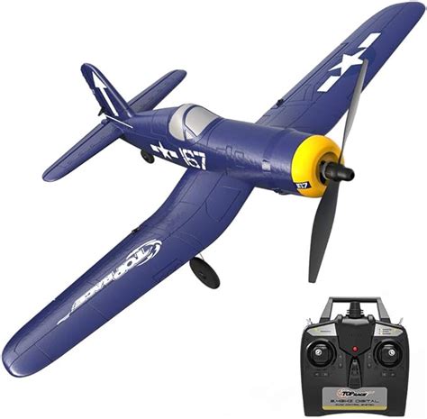 Top Race Rc Plane 4 Channel Remote Control Airplane Ready