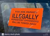 Photos of Illegal Parking Signs