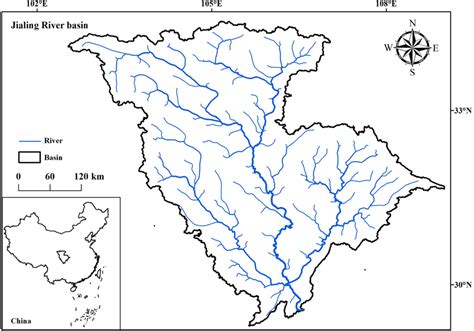 Map Of The Jialing River System Download Scientific Diagram