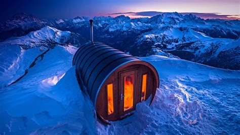 Sauna On Monte Lagazuoi In The Dolomites Of Italy Peapix