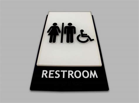 Ada Restroom Signs Ada Bathroom Signs Unisex Signs