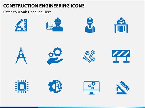 Construction Engineering Icons Powerpoint Template Ppt Slides