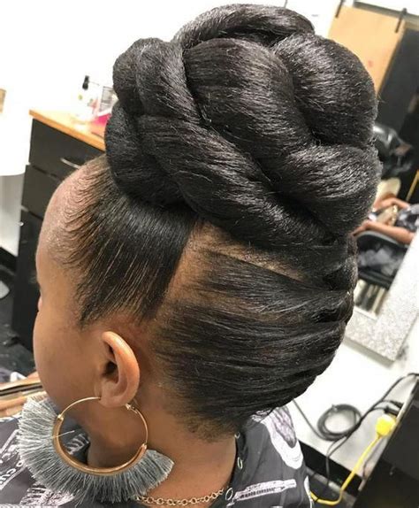 25 Updo Hairstyles For Black Women Black Updo Hairstyles