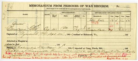 Compiled Military Service Records National Archives