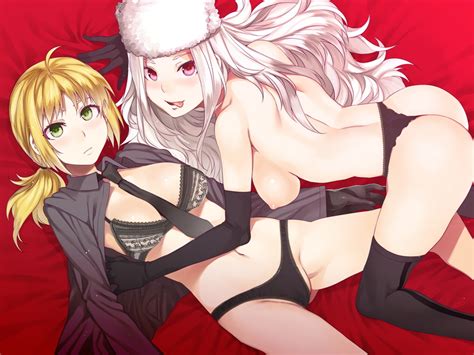 Artoria Pendragon Saber And Irisviel Von Einzbern Fate And 1 More