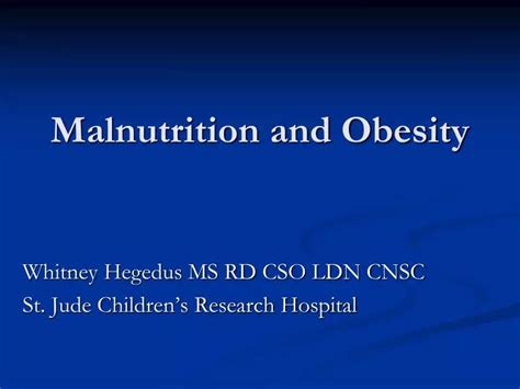 ppt malnutrition and obesity powerpoint presentation free download id 3736315