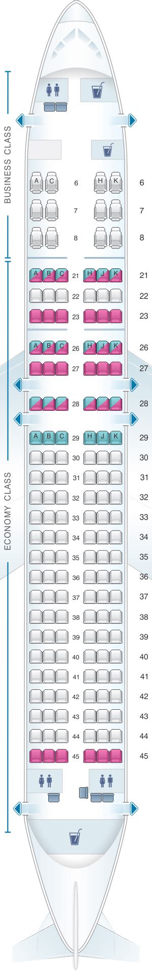 Seat Map Royal Brunei Airlines Airbus A320 Neo Seatmaestro