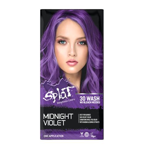 Splat At Home Hair Dye For Brunettes Midnight Complete Kit