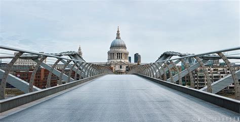 St Pauls Cathedral From The Millennium Bridge Photography For