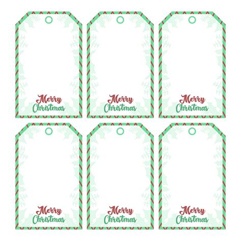 Holiday Tag Template