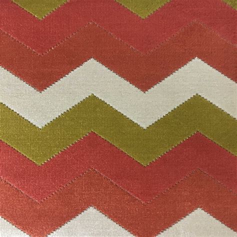 Longwood Bold Chevron Pattern Cut Velvet Upholster Fabric By The Yard