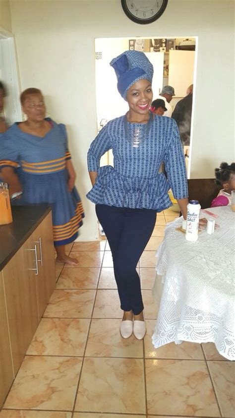 Lesotho Shweshwe Dresses Styles 2018 African10