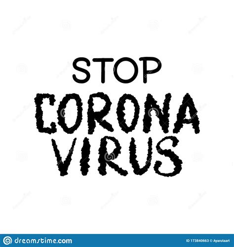 Stop Coronavirus With Red Circle Sign For Poster Warning