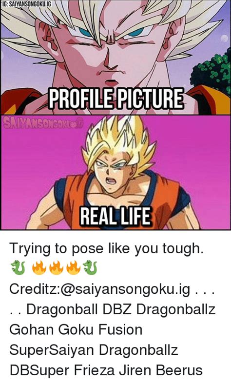 Dragon ball's fusion is the fusions used by characters in the manga and anime dragon ball. G SAIYANSONGOKUIG ZPROFILERICTURE REAL LIFE Trying to Pose ...