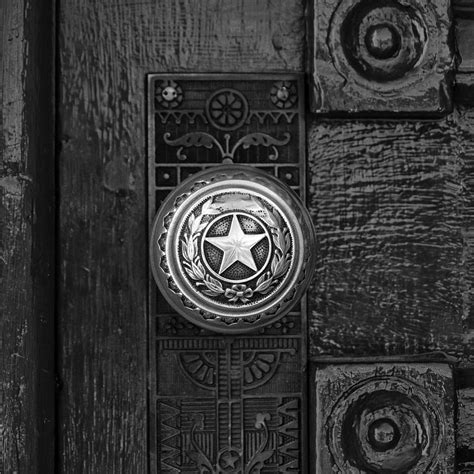 Lone Star Door Knob At The Texas State Capitol Building Photograph By