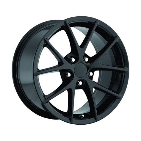 Corvette C6 Z06 Spyder Wheel Set, Black, 18" x 9.5"/19" x ...