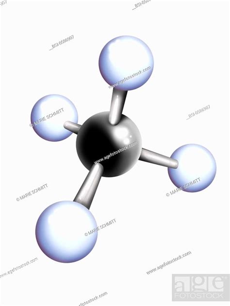 Methane Molecule Molecular Model Of Methane Methane Molecule Ch4 Is
