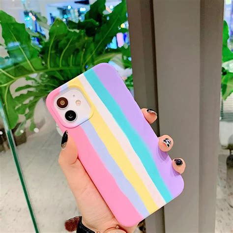 Indie Rainbow Phone Case Iphone 12 11 Pro Max Case Iphone 12 Etsy