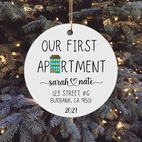 Our First Apartment Ornament 2021 Our First Apartment Etsy