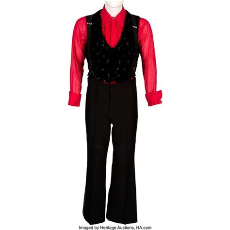 Liberace Stage Worn Three Piece Costume A Stylish Red And Black Uniform Worn By