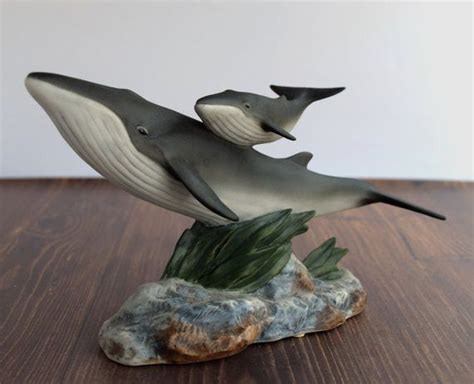 An impressive piece of artwork for home or office, this whitetail deer sculpture. Home Interiors Fin Whales #1163 - Endangered Species ...