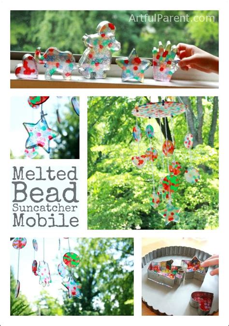 A Mobile From Melted Plastic Bead Suncatchers Baby